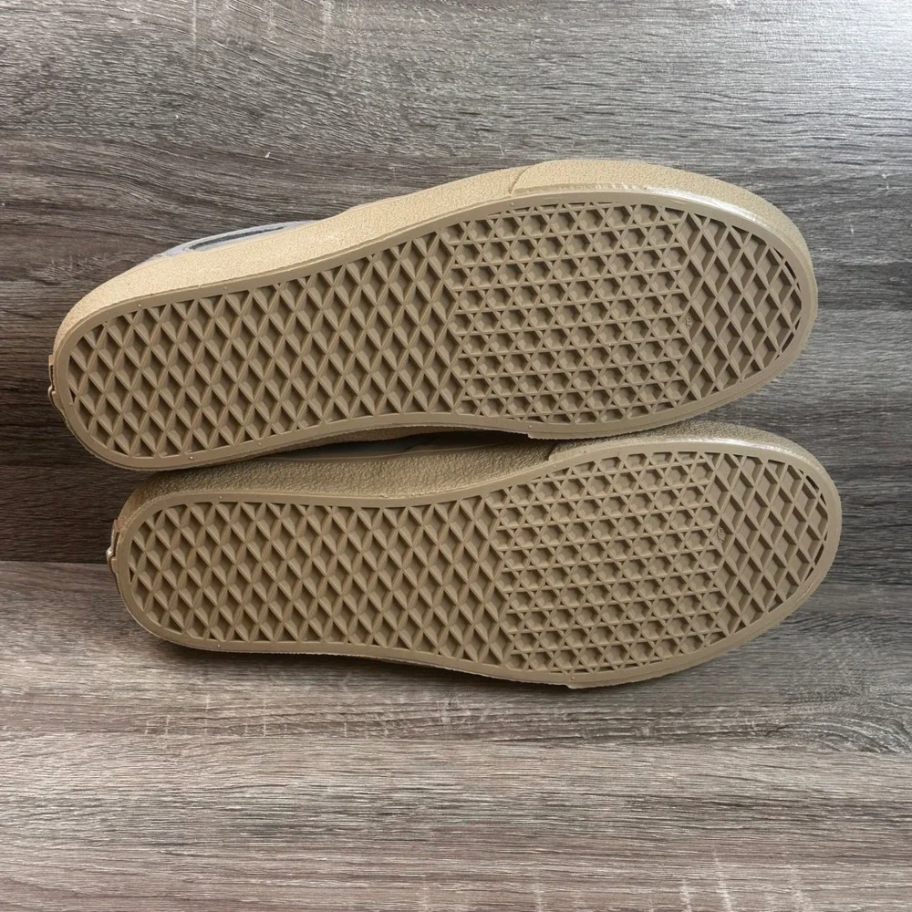 Vans Asher Slip On Shoes Men 13 Crepe Frost Gray Gum Sole Sneaker Streetwear NEW